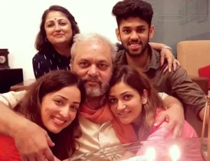 Who all are there in her family?