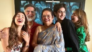 Who all are there in her family?