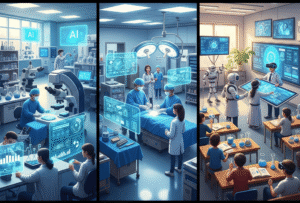 Widespread participation of Artificial Intelligence in health, research and education
