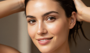 No makeup Look : Clean and hydrated skin