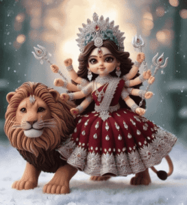Cute Durga avatars using AI prompts