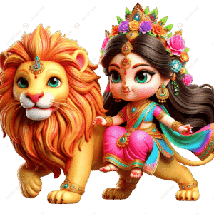 Cute Durga avatars using AI prompts