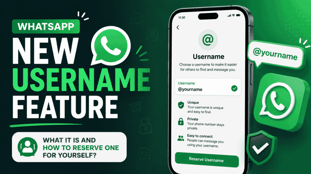 WhatsApp New Username Feature : What It Is and How to Reserve One for Yourself?