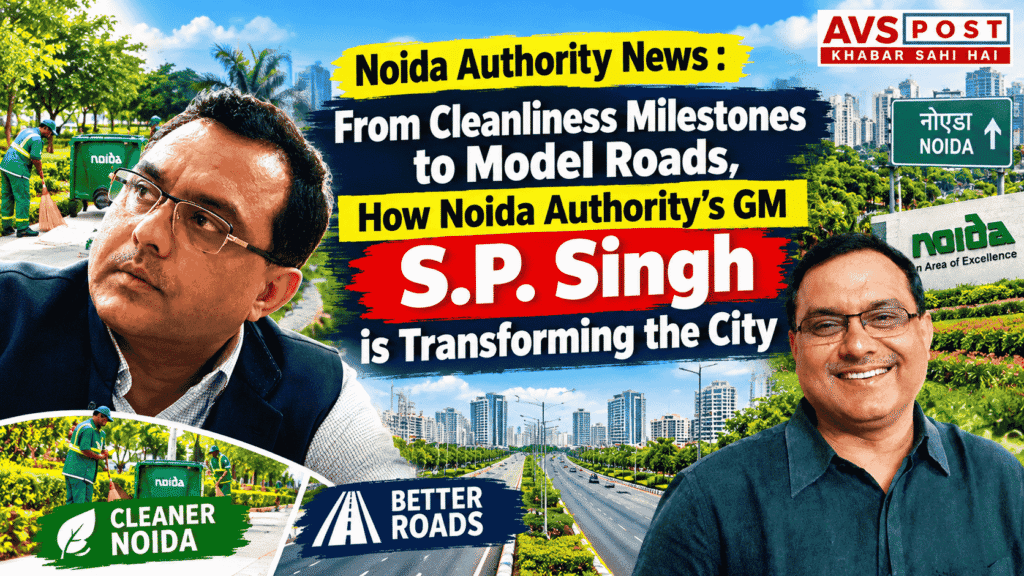 Noida Authority News : From Cleanliness Milestones to Model Roads, How Noida Authority’s GM S.P. Singh is Transforming the City