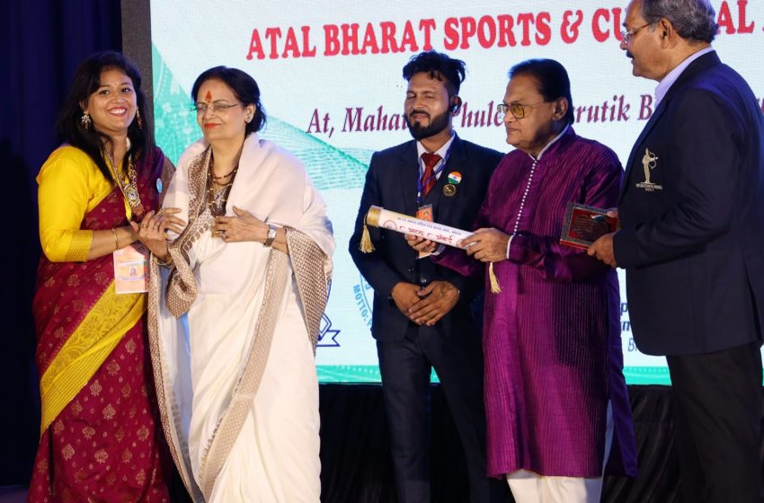  Atal Award: कवयित्री पूजाश्री को “अटल अवार्ड” से किया गया सम्मानित