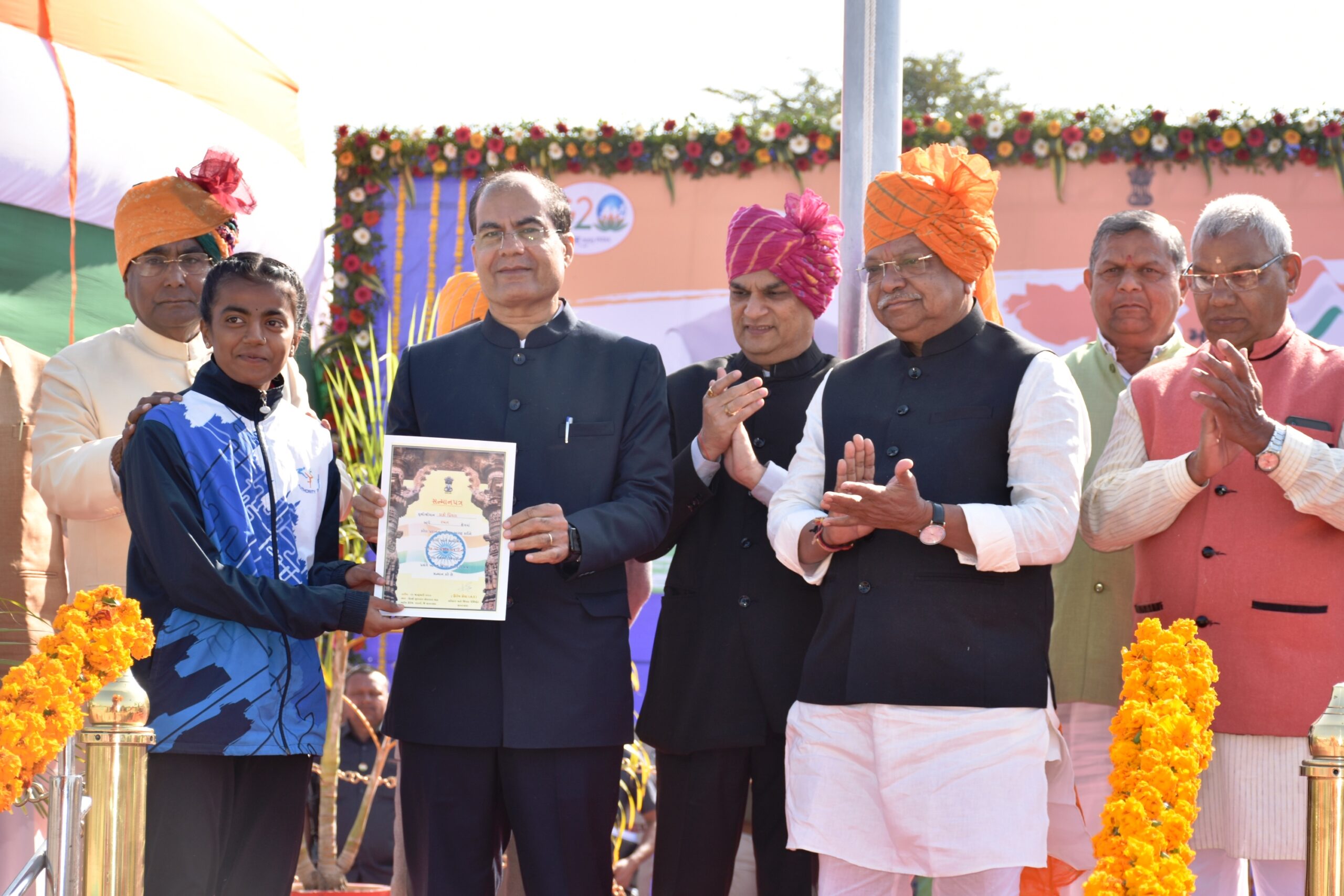 સાબરકાંઠામાં વડાલી ખાતે ૭૪માં પ્રજાસત્તાક પર્વની ભવ્ય ઉજવણી…