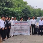राष्ट्रीय लोक अदालत के प्रचार हेतु न्यायाधीश ने हरी झंडी दिखाकर प्रचार वाहन किया रवाना