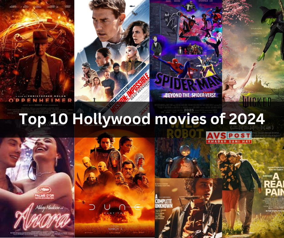 Top 10 Hollywood movies of 2024