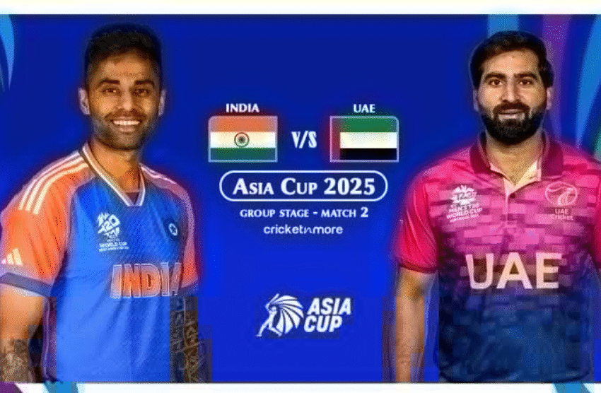 India vs UAE Live Score : Asia Cup 2025, Match 2 – T20I Showdown in Dubai