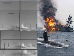 US submarine strike on Iran ship