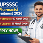 UPSSSC Pharmacist Recruitment 2026