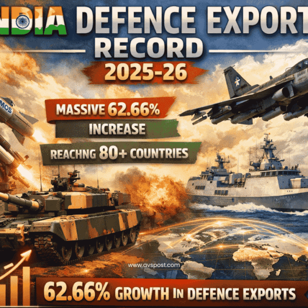 India Defence Exports Record 2025-26: Massive 62.66% increase, reaching 80+ countries