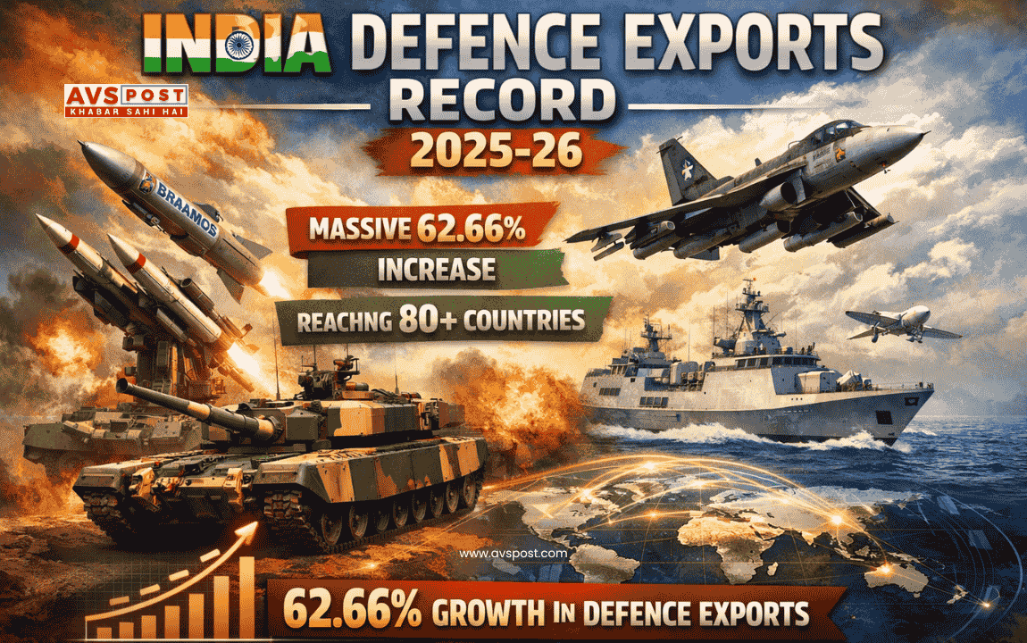 India Defence Exports Record 2025-26: Massive 62.66% increase, reaching 80+ countries