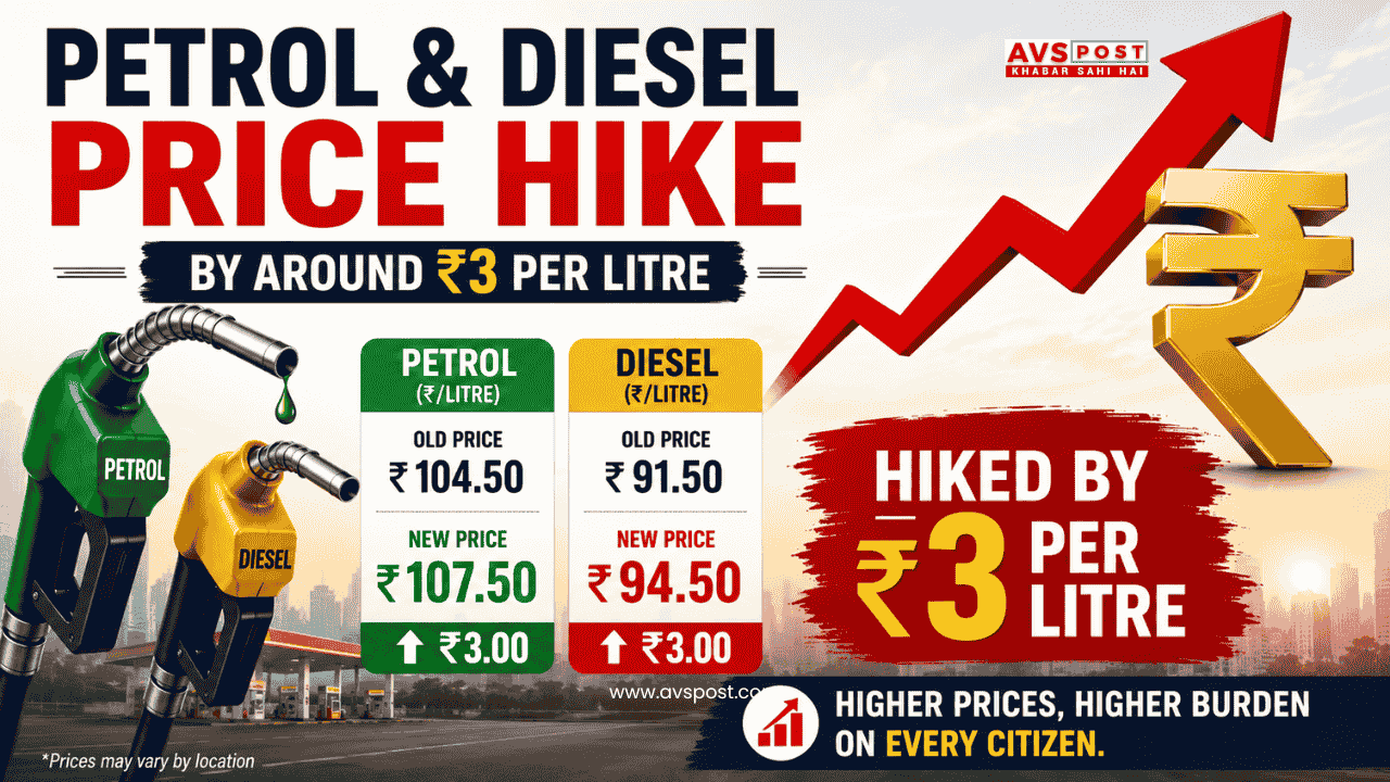 Petrol Diesel Price Hike of ₹3 Per Litre in India
