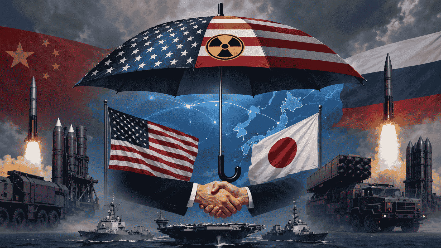 US and Japan strengthen nuclear umbrella amidst growing China-Russia threat.