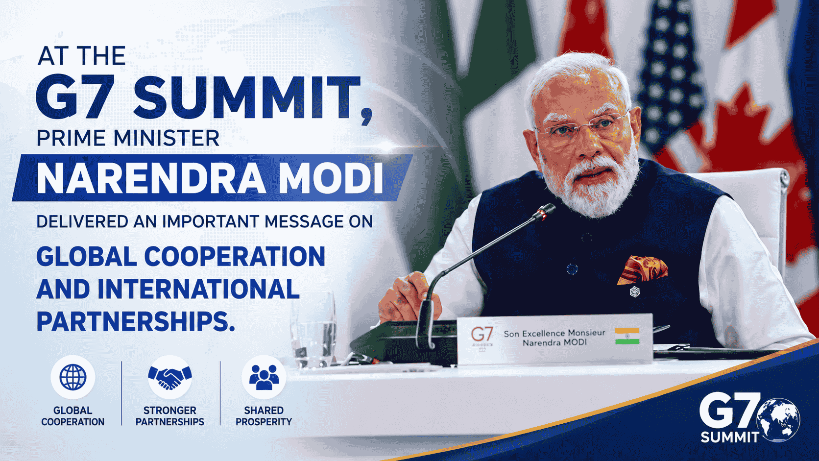 PM Modi G7 Speech : Calls for Equality and Respect Over Donor-Recipient Model