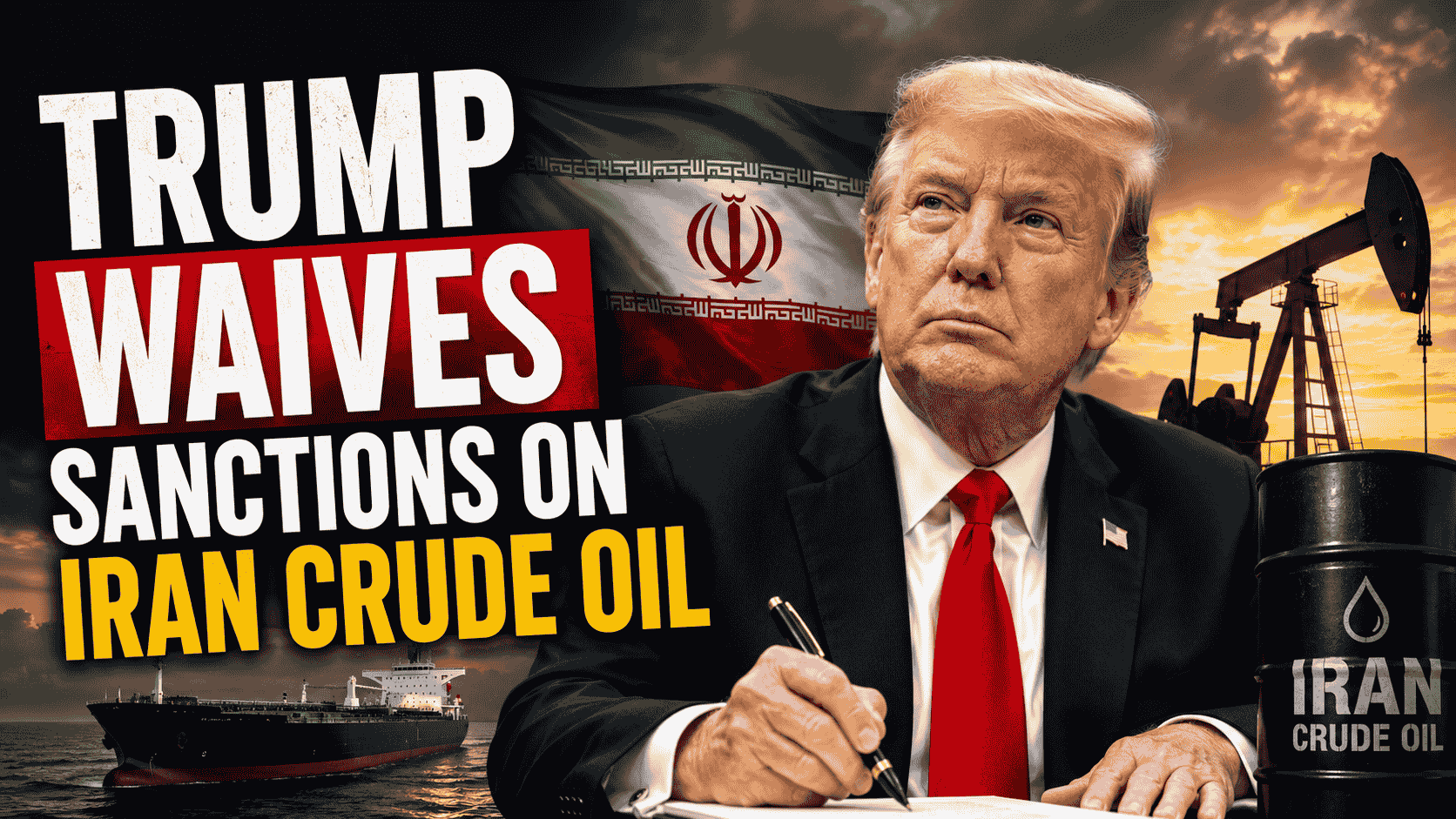 Trump Waives Sanctions on Iran Crude Oil : 60-Day Relief – Benefits for India, Impact on Fuel Prices & Global Oil Market