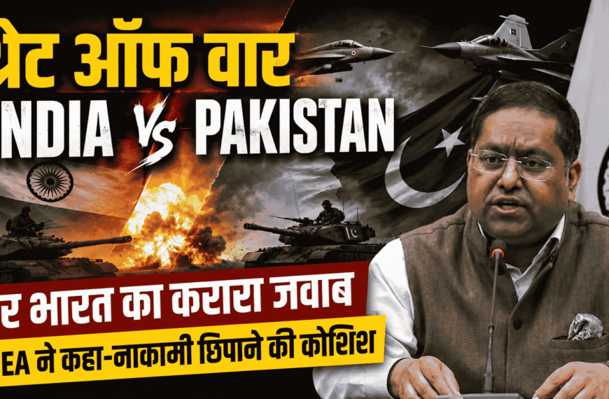 Threat of war India Pakistan पर भारत का करारा जवाब, MEA ने कहा- नाकामी छिपाने की कोशिश
