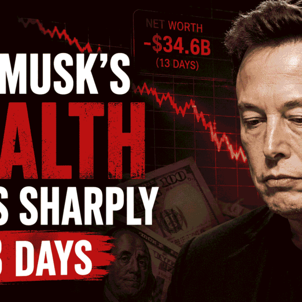 Elon Musk Wealth Drops Sharply in 13 Days : What Changed from Trillionaire to Billionaire Again?