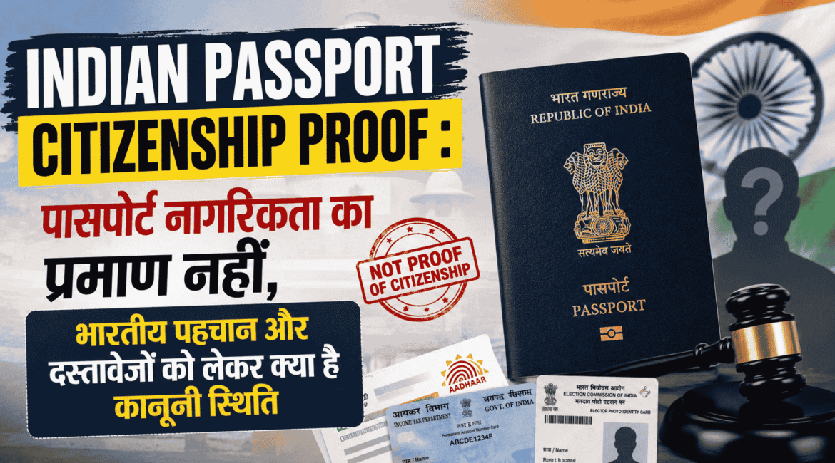 Indian Passport Citizenship Proof : Passport is not proof of citizenship; what is the legal position regarding Indian identity and documents?