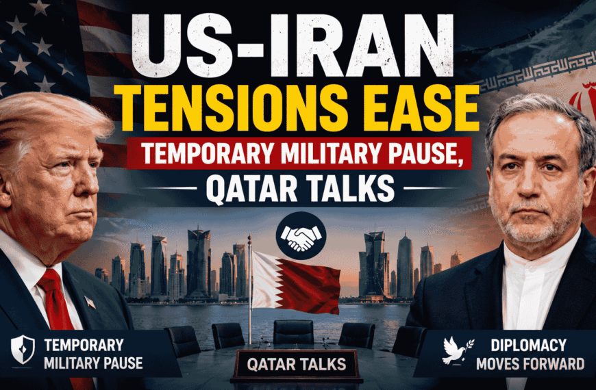 US-Iran Tensions Ease : Temporary Halt on Military Action After High-Level Qatar Talks
