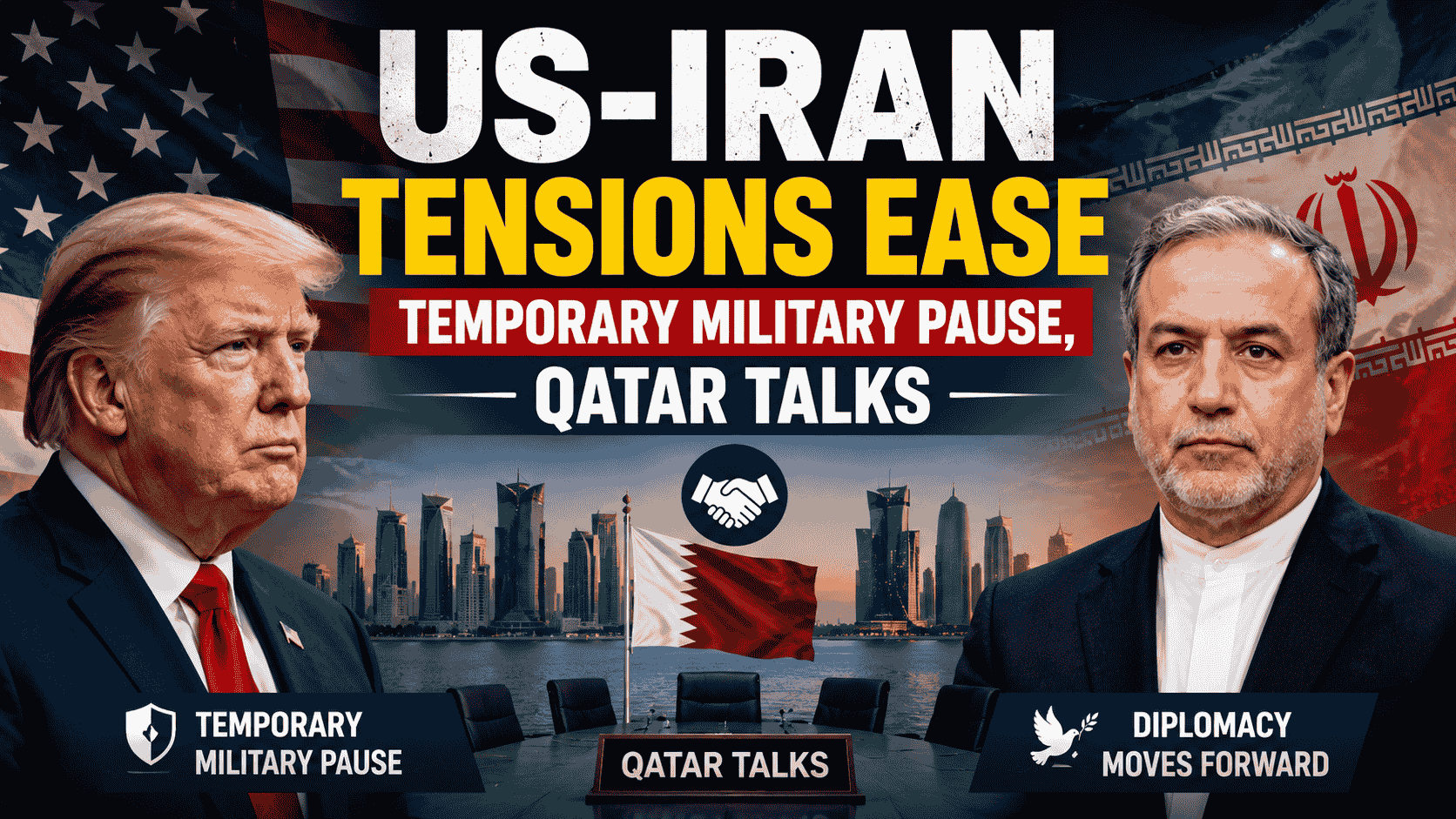 US-Iran Tensions Ease : Temporary Halt on Military Action After High-Level Qatar Talks