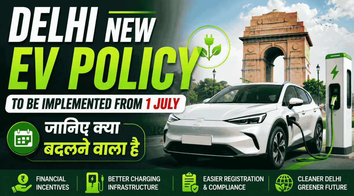 New EV policy to come into effect in Delhi from July 1; find out what is set to change.