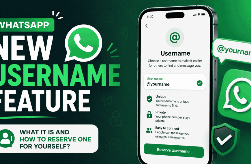 WhatsApp New Username Feature : What It Is and How to Reserve One for Yourself?