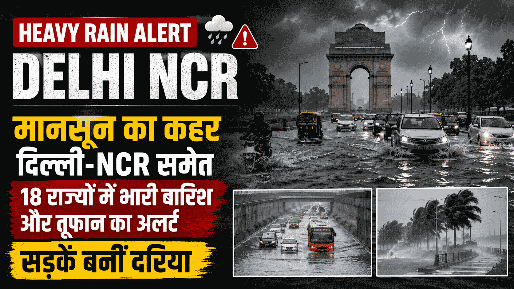 Heavy Rain Alert Delhi NCR