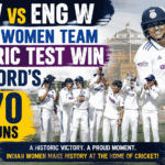 Ind w vs Eng w Indian women team historic test win lords by 270 runs