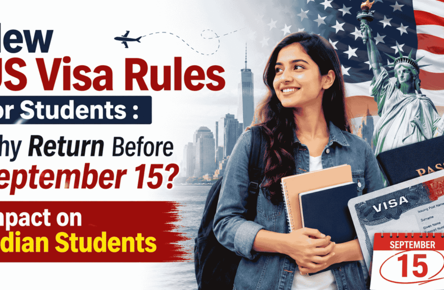 New US Visa Rules for Students : Why Return Before September 15? Impact on Indian Students