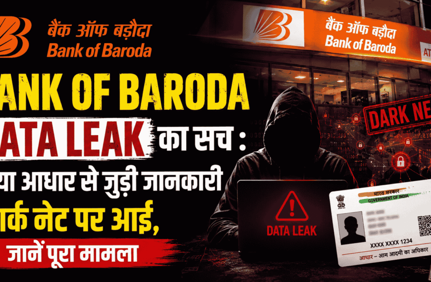 Bank of Baroda Data Leak का सच : क्या आधार से जुड़ी जानकारी डार्क नेट पर आई, जानें पूरा मामला