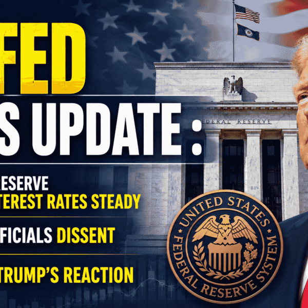 US Fed Rates Update : Federal Reserve Holds Interest Rates Steady, Three Officials Dissent; Eyes on Trump’s Reaction