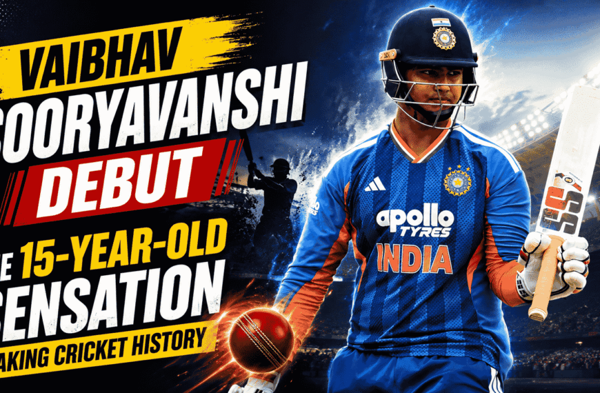 Vaibhav Sooryavanshi Debut : The 15-Year-Old Sensation Making Cricket History in T20