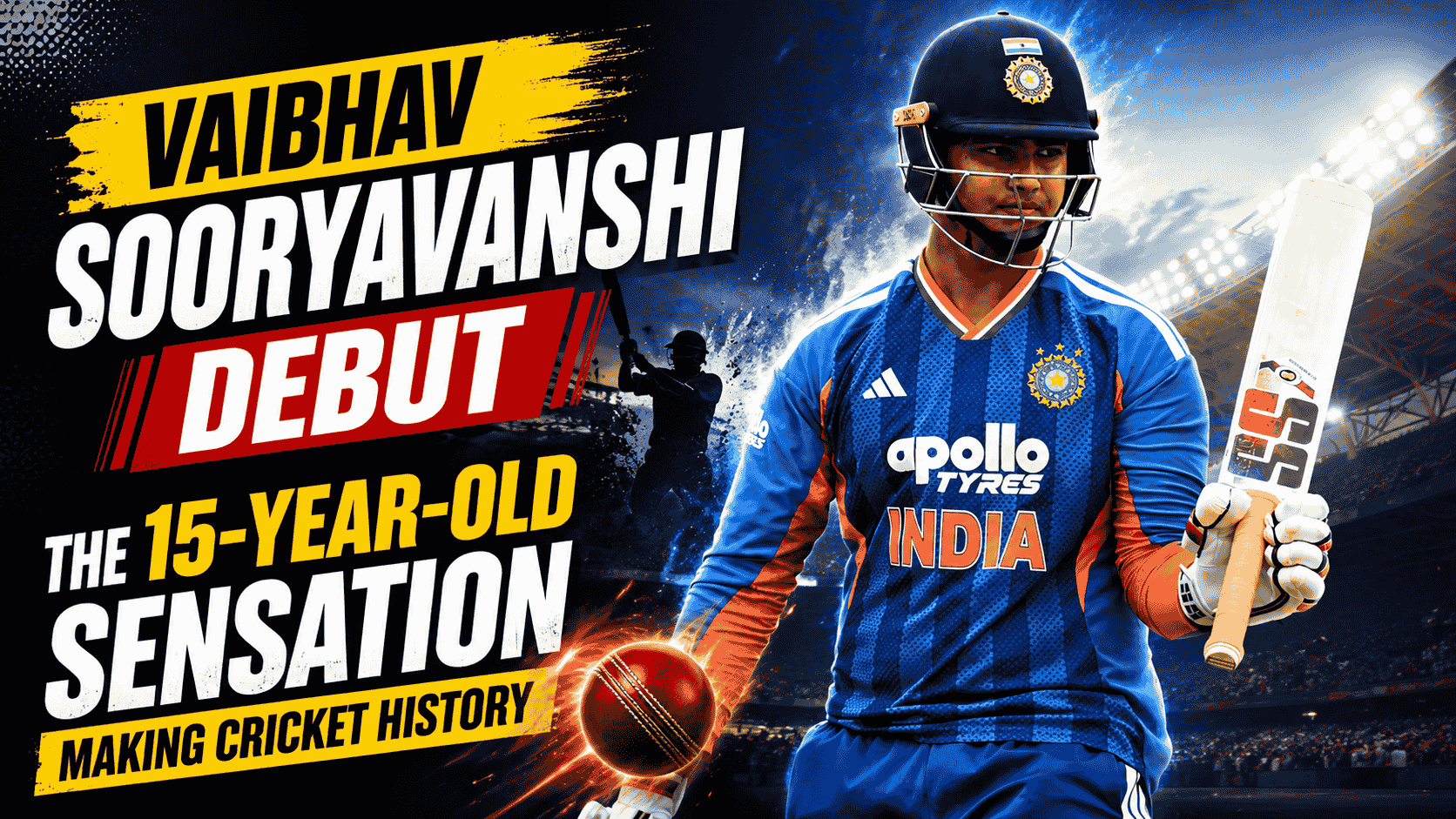 Vaibhav Sooryavanshi Debut : The 15-Year-Old Sensation Making Cricket History in T20