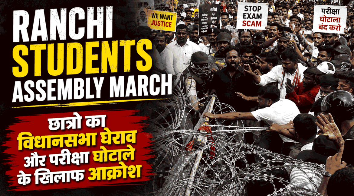 Jharkhand student protest : Ranchi Students Assembly March