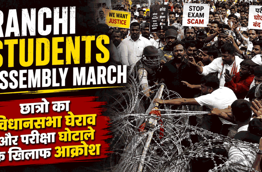 Jharkhand student protest : Ranchi Students Assembly March