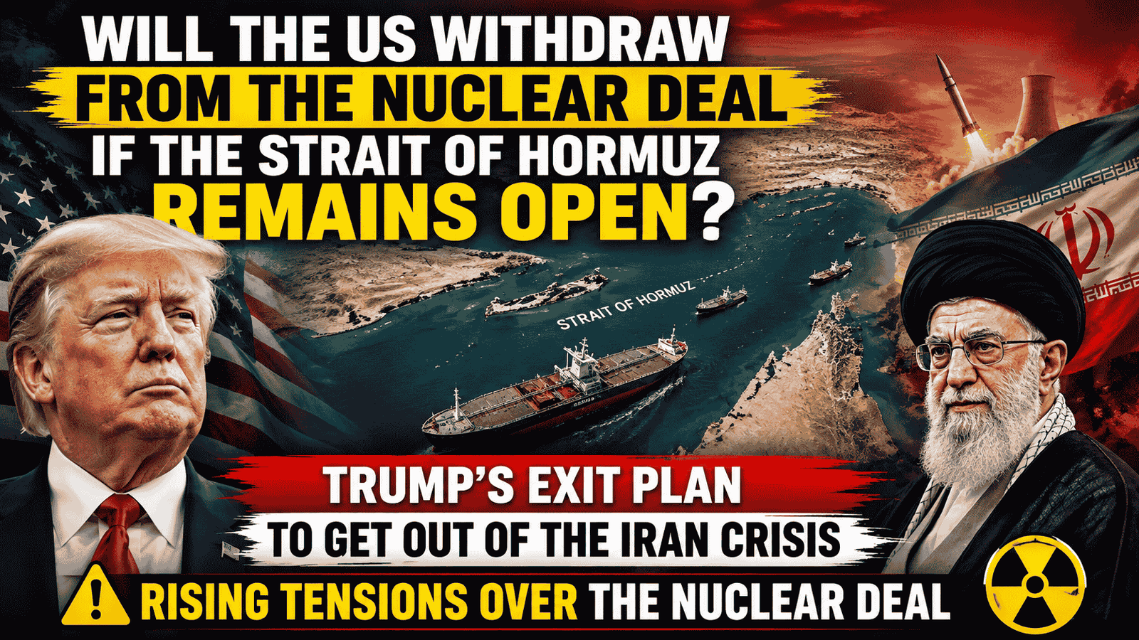 Will the US withdraw from the nuclear deal if the Strait of Hormuz remains open? Trump’s exit plan to get out of the Iran crisis; rising tensions over