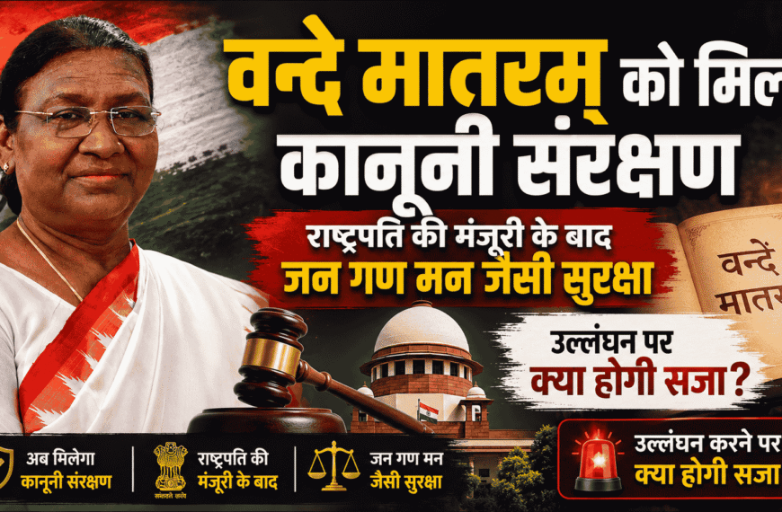 Vande Mataram को मिला कानूनी संरक्षण, राष्ट्रपति की मंजूरी के बाद जन गण मन जैसी सुरक्षा; उल्लंघन पर क्या होगी सजा?