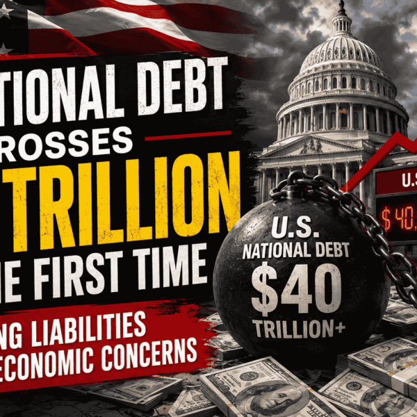 US National debt crosses $40 trillion for the first time; rising liabilities heighten economic concerns