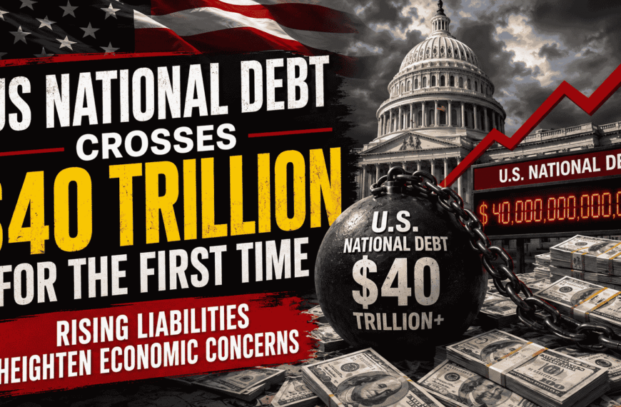 US National debt crosses $40 trillion for the first time; rising liabilities heighten economic concerns