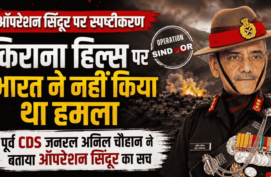 Clarification on Operation Sindoor : किराना हिल्स पर भारत ने नहीं किया था हमला, पूर्व CDS जनरल अनिल चौहान ने बताया ऑपरेशन सिंदूर का सच