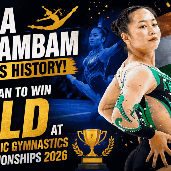 Ariha Pangambam Creates History : First Indian to Win Gold at Asian Aerobic Gymnastics Championships 2026