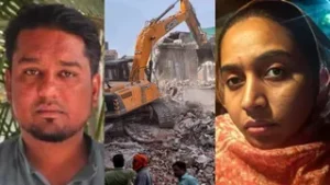 TCS Dharma Parivartan Case में बड़ी कार्रवाई : निदा को पनाह देने पर AIMIM पार्षद मतीन पटेल गिरफ्तार, घर पर चला बुलडोजर