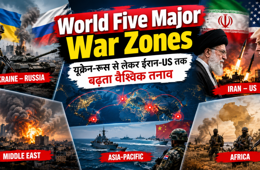 World five major war zones : यूक्रेन-रूस से लेकर ईरान-US तक बढ़ता वैश्विक तनाव