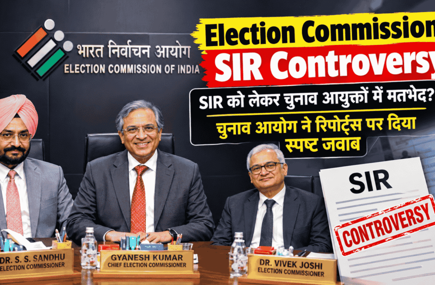 Election Commission SIR Controversy : SIR को लेकर चुनाव आयुक्तों में मतभेद? चुनाव आयोग ने रिपोर्ट्स पर दिया स्पष्ट जवाब