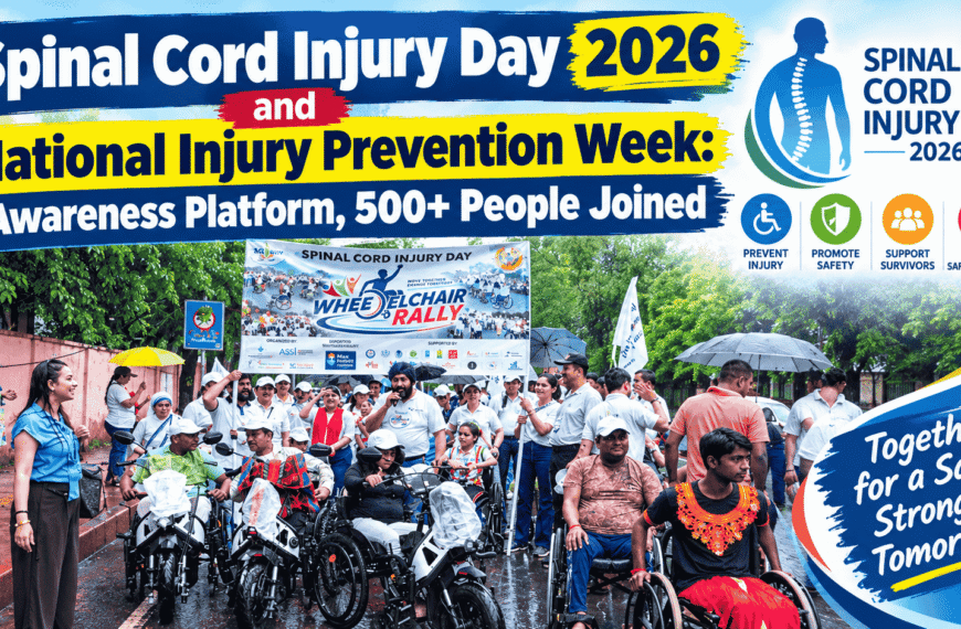 Spinal Cord Injury Day 2026 and National Injury Prevention Week : A Platform for Awareness, Over 500 People Participated