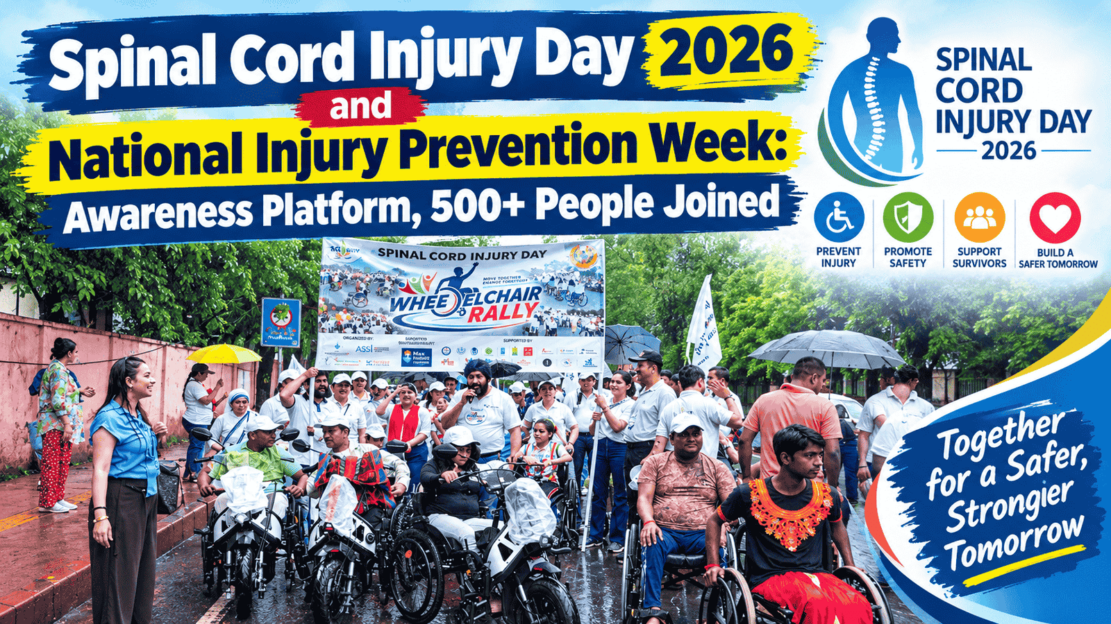 Spinal Cord Injury Day 2026 and National Injury Prevention Week : A Platform for Awareness, Over 500 People Participated