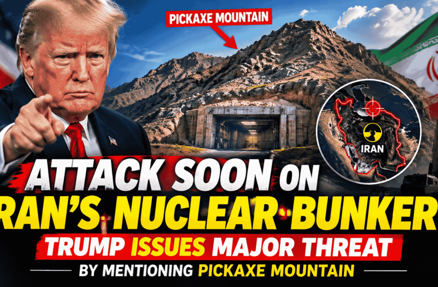 Attack soon on Iran’s nuclear bunker? Trump issues major threat by mentioning Pickaxe Mountain