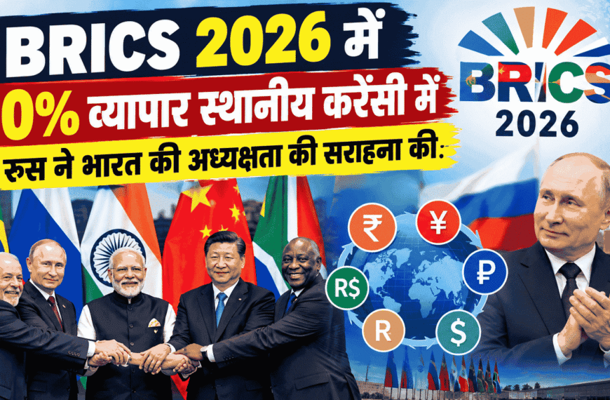 BRICS 2026 में 90% व्यापार स्थानीय करेंसी में, रूस ने भारत की अध्यक्षता की सराहना की